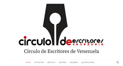Desktop Screenshot of circulodescritoresvenezuela.org