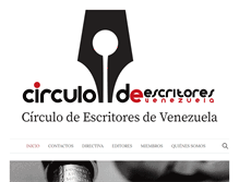 Tablet Screenshot of circulodescritoresvenezuela.org